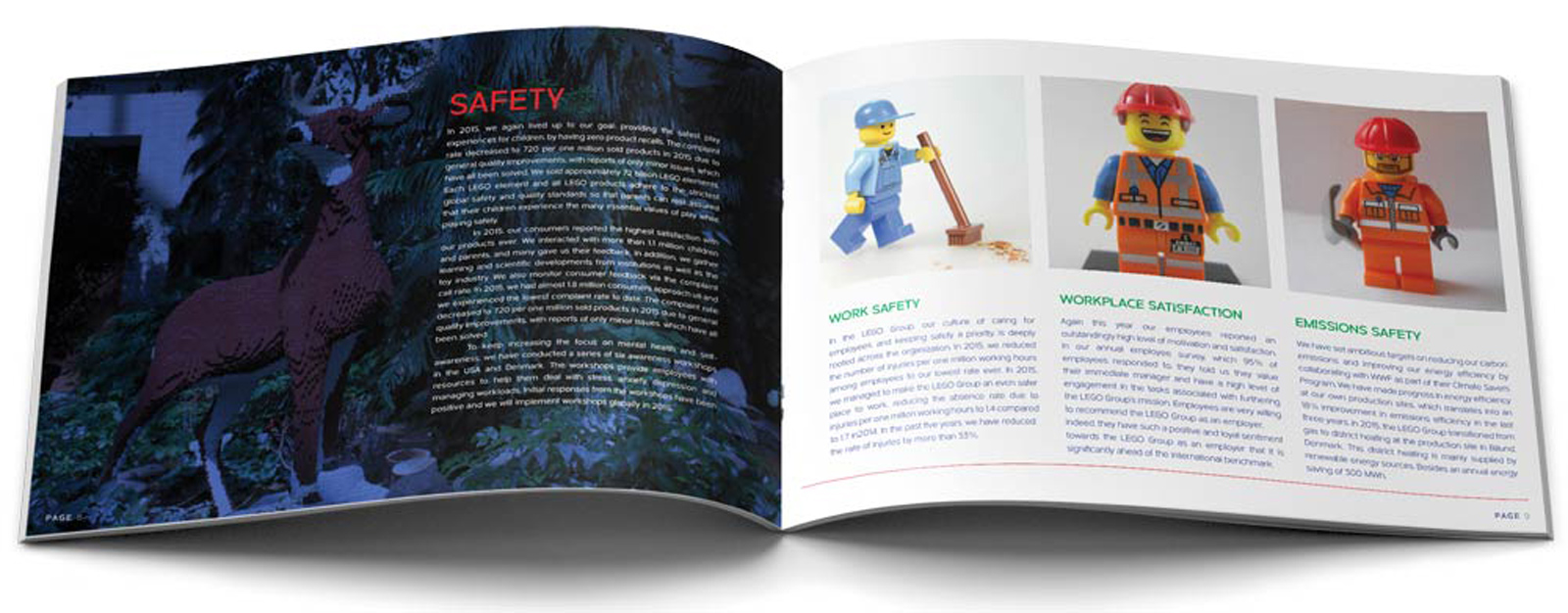 Lego Annual Report Safety Pages